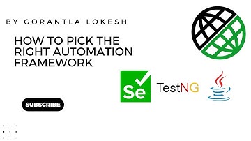 Session 2: How to Pick the Right Automation Framework | #selenium #webdriver