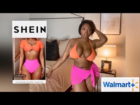 Spring/ Summer Curvy Bikini Try-On Haul for Big Boobs ft Shein / Walmart 2023