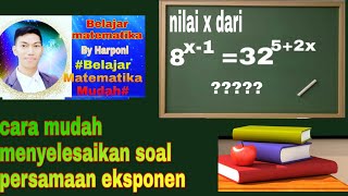 Cara menyelesaikan soal persamaan eksponen