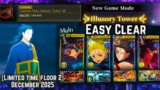 Easy Floors 2 Vs Geto Limited Time December 2025 F2P Clear Illusory Tower Jjk Phantom Parade