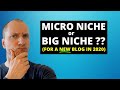 Micro Niche or BIG Niche? What's Best for a Blog in 2020?