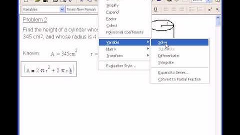 Symbolic Solutions in Mathcad