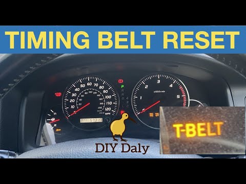 Timing belt light reset procedure for Toyota Landcruiser 