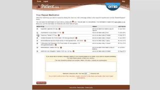 Requesting a repeat prescription online