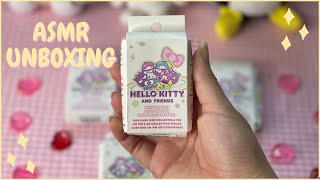 ASMR| Hello Kitty & Friends Pin Blind Box Unboxing (Soft Whispers + Crinkle Sounds) screenshot 3