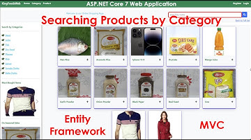 Asp.net Core 7 Part 24.  Search products by Category in MVC using Entity Framework