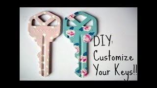 How to decorate your keysكيف تزيني مفاتيحك|بطريقة بسيطه جدا