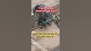 Máy uốn sắt thuỷ lực cầm tay phi 25.GIÁ RẺ NHẤT THỊ TRƯỜNG.Máy cắt sắt xây dựng 25 #xuhuongyoutube