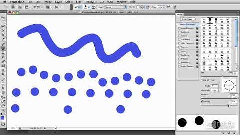 Photoshop CS5 406: Custom Brush Controls  Grunge Brush Creation - 6 Brush Spacing