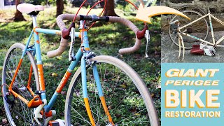 Bike Restoration - GIANT PERIGEE 1994 Mikrolet Blue & Orange Vintage Restoration (FREE LABOR) [4K]