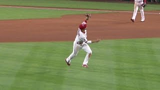 OAK@LAA: Simmons makes a tough running catch