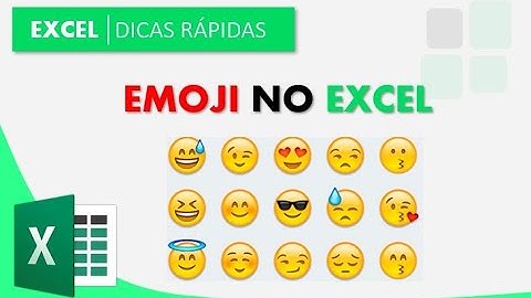 Como colocar Emojis ou Emoticon em Planilha de Excel - Carinhas