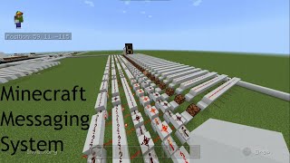 Messaging system in Minecraft (binary encoding, serial data, 7-segment display)