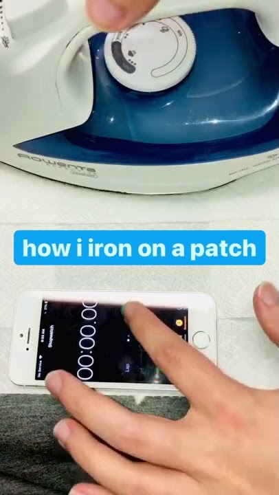 How to put Iron on backing on your embroidery patch 