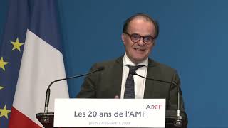 Les 20 ans de lAMF - Allocution dEmmanuel Moulin