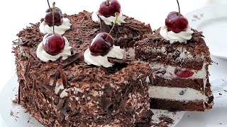 은근 인기 상위권 차지하고있는 가벼운 초코케이크/블랙포레스트케이크/포레누아/키리쉬케이크/초코제누와즈/Black Forest /chocolate cake
