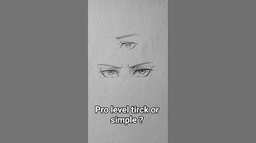 Draw Both Eyes Perfectly! Easy Pencil Eye Tutorial #shorts