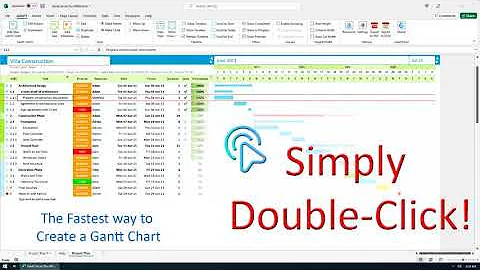 Gantt Excel - Fastest Way to Create a Gantt Chart