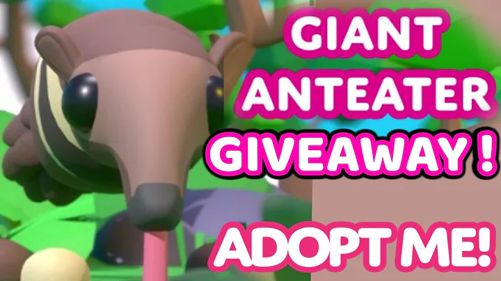 Giant Anteater Giveaway in Adopt Me Jungle Update NEW PETS !!