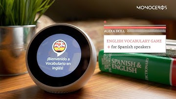 #AmazonAlexaMultimodalChallenge Vocabulario en inglés - Alexa Skill Demo