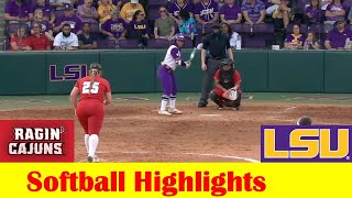 #17 Louisiana vs #7 LSU Softball Game Highlights, April 16 2024