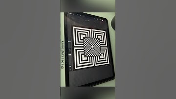 How to make OPTICAL ILLUSION in Procreate #shorts #art #digitalart #steezyglossy #3d #illustration