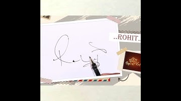 R Signature Style (Rohit)