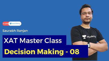Decision Making for XAT 2022 | Practise Questions and answers |8| Saurabh Ranjan |CAT