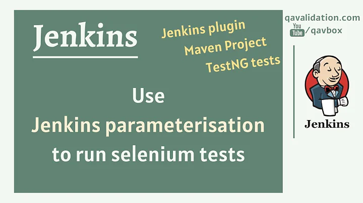 Jenkins parameterisation to run selenium tests