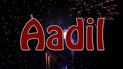 Aadil Name WhatsApp status video