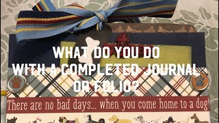 How to use a mini folio or journal #folio #flipthrough #completedjournal