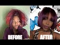 REVAMPING AN OLD SYNTHETIC WIG | DRASTIC TRANSFORMATION ‼️ #WIGREVAMP #DRASTICTRANSFORMATION