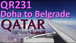 ✈️Flight QR231✈️A320✈️Doha to Belgrade