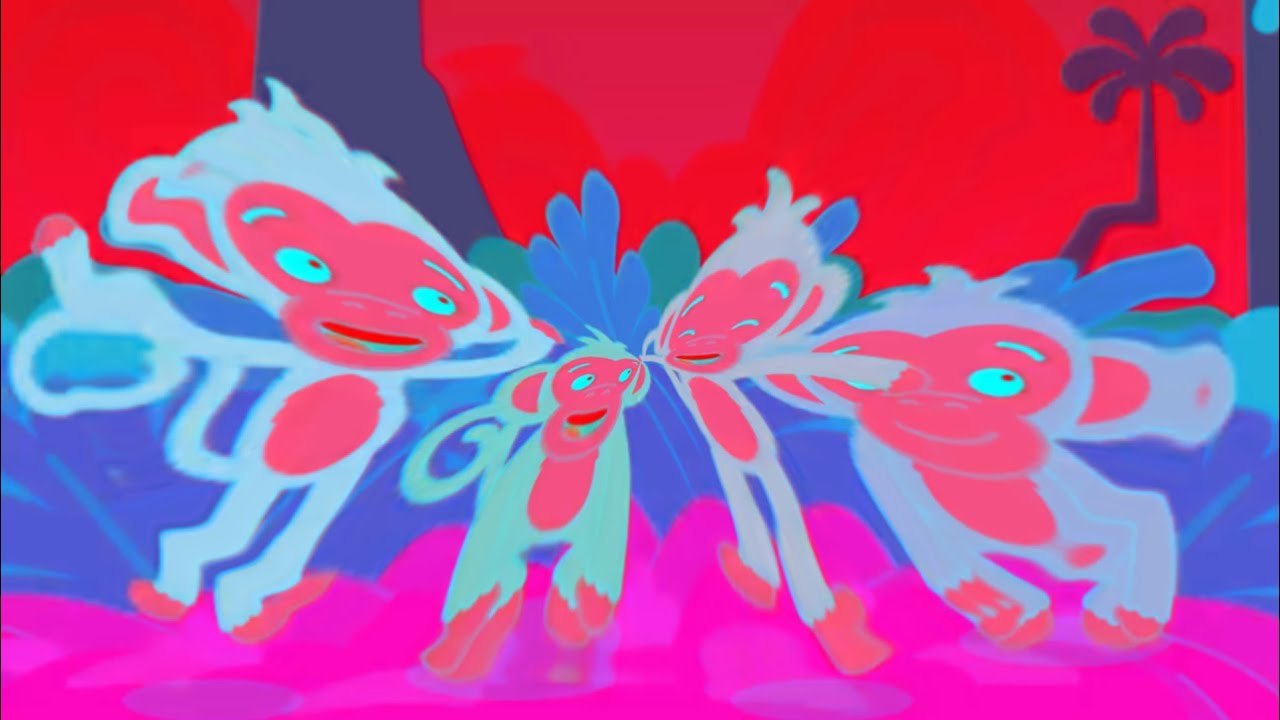 Crazy Dancing Monkeys 🐒💃 | Funny Jungle Song Remix 🎵 |  Cartoon Vibes