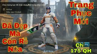 LIÊN QUÂN : Trang Phục Mới Ra Mắt Arthur Siêu Sao Cricket Rẻ Mà Chất [ Mua Và Test Ngay ]