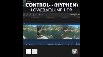 Final Cut Pro Shortcut | Control- - (Hyphen) | Lower Volume 1 dB