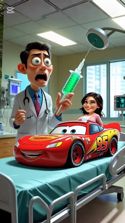 McQueen vs doctor #car#cars#hotwheels #love #cat#cute #love #trend #shorts
