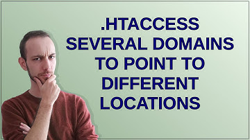 Webmasters: .htaccess several domains to point to different locations