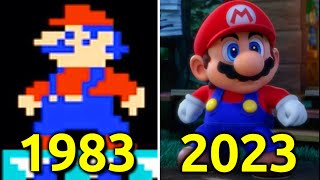 Evolution of Super Mario Games 1983-2023
