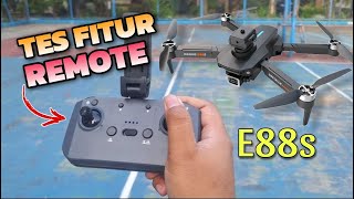 Tes Terbang Drone E88s dengan Remote kontrol