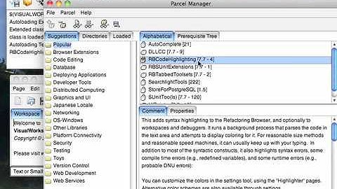Tutorial: VisualWorks Basic Introduction - Color Syntax Highlighting