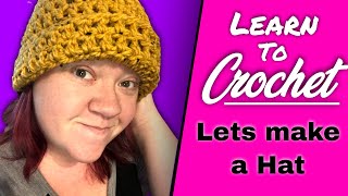 Learn how to Crochet Tutorial | Watch me create a Crochet Hat!