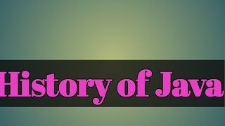 History of Java Language Core Java History In Hindi