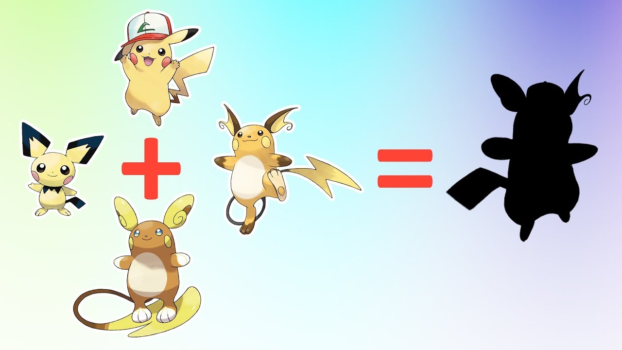 Pichu Pikachu Raichu Alolan Raichu   Pokemon Fusion 2019