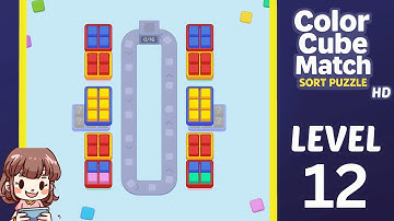 Color Cube Match Level 12 Solution Walkthrough