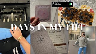 DAYS IN MY LIFE | 5am morning routines, workouts, classes, productivity