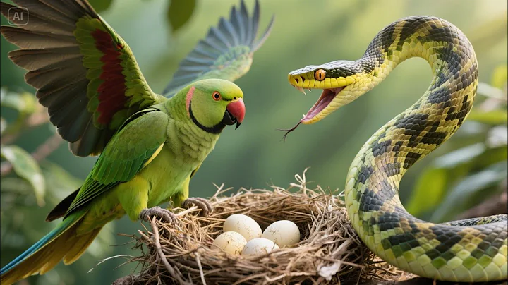 The Story of a Brave Parrot 🦜 | Nest, Eggs & a Snake Attack 🐍
