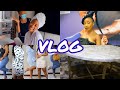 VLOG: I WAS A HAIR MODEL FOR DARK AND LOVELY - BTS | FILMING CONTENT, AT HOME SPA & MARBLE TABLE DIY