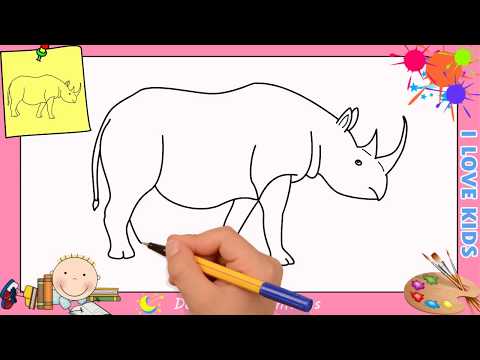 Vidéo: Comment Dessiner Un Rhinocéros