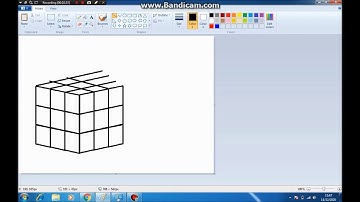 How to create Rubik Cube on MS paint